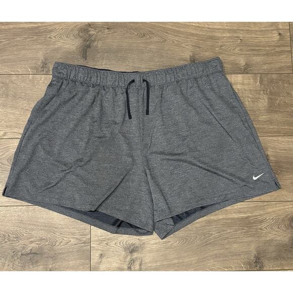 Nike Dri-Fit Men's Training Active Shorts Olive Gray Size 2Xl - Picture 1 of 9